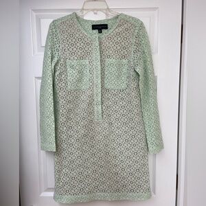 Victoria Beckham for target long sleeve mint midi dress women’s size M